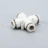 Fornecimento White Cross quatro vias PZA4 6 8 tubo de ar pneumático cilindro válvula solenoide conector rápido de plástico