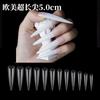 Cross-border nail art super longo tubo de água pedaço de unha falso remendo fosco colar cheio de comércio exterior Europa e Estados Unidos super longo ponta 5cm atacado