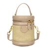 Bolso Cilíndrico Portátil Moderno y Elegante 2025, Estilo Coreano de Alta Gama Casual para Desplazamientos Versátil Bolso de Cubo Inclinado de Moda