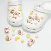 Zuecos Lindos y de Moda Estilo Ins Accesorios DIY Hebillas de Zapato Desmontables Flor de Zapato de Ballet Dibujos Animados 3D Accesorios