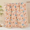 Manta de Gasa Algodón 100% Clase A Oversize para Niños, Toalla de Baño Absorbente Suave Estampada para Recién Nacidos, Venta al por Mayor