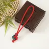 Datura Nó Chinês Artesanal DIY Cordão para Pingente de Borla Estilo Chinês Utensílio de Jade Wenwan Corda para Pegar na Mão Ornamento Cabeça de Pingente
