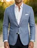Nueva Chaqueta de Traje a Cuadros de Fila Única con Dos Botones de Comercio Exterior Transfronterizo para Hombre, Parte Superior de Traje Casual Ajustada para Hombre