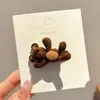 Grampo de cabelo elegante com bolinhas estilo coreano para franja, presilha lateral floral de luxo leve, acessório de cabelo tipo bobby pin