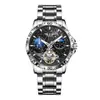 6556 Reloj Mecánico Mar Estelar Automático Luminoso Resistente al Agua Atmósfera Reloj para Hombre