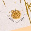 Botão de disco Cheongsam Areia antiga Acessórios de ouro Pingente de bambu Pingente circular Pulseira trançada Corda Partição Conjunto de contas soltas Jóias DIY
