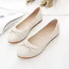 Zapatos Planos de Mujer con Lazo Suave, Nuevo Estilo Primavera y Otoño, Zapatos Planos de Suela Blanda Poco Profundos, Zapatos Cómodos para Mamá, Versión Coreana