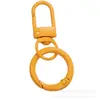 Llavero de Color Macaron Accesorio DIY Colgante Hebilla de Puerta de Color Caramelo Anilla de Resorte Llavero Adorno Colorido