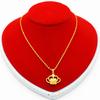 Collar con colgante de moneda europea chapado en oro y cobre para mujer, chapado en Vietnam Sha Jin, joyería de larga duración que no se decolora.