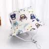Comércio exterior chapéu de pescador infantil verão novo chapéu de sol estampado de dinossauro pequeno chapéu de sol para bebê YT01