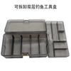 Caja Luya de doble capa de color pistola M5, material PP, accesorios para cebo falso, caja de herramientas, caja de plástico, equipo de pesca, suministros de pesca al por mayor