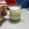 Vaso de uva creativo de alto borosilicato con asa, resistente al calor y al viento, transparente, para café, zumo de fruta, regalo