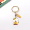 Chaveiro Gato da Sorte Estilo Japonês Chaveiro da Fortuna para Carro Desenho Animado Criativo Pingente para Bolsa Atacado