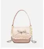 Nuevo Bolso de Mano con Lazo de Encaje Dulce para Niñas y Niños Pequeños, Bolso de Hombro de Aspecto Elegante Estilo Coreano, Bolso Pequeño de Moda y Versátil