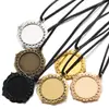 Diámetro Interior Redondo de 25 mm Base de Aleación de Piedra Preciosa para Reloj Accesorios Decorativos DIY para Collar Base de Colgante C49
