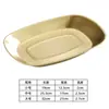 Plato Ovalado de Acero Inoxidable Retro Estilo Coreano Plato Bandeja de Barbacoa Comercial Plato para Frutas y Pasteles Plato de Cena Plato de Hueso