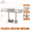 Cadeira dobrável com padrão de escamas de peixe para barracas de comida, mesa de aço inoxidável de restaurante de chá estilo Hong Kong, cadeira dobrável com assento macio para restaurante de fast food