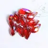 Producto de Venta Caliente Transfronterizo Ab Gota de Agua Multifacética Colorida DIY Joyería Pulsera Collar Bolsas Accesorios Colgante con Agujero Horizontal