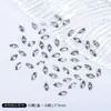 Manicure Pequeno Zircônia Branco Sapatilhas Invertidas Fundo Zircônia Joias para Manicure Mini 5A Coração Gota d'Água Marquise Zircônia Joias