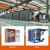 Horno de inducción de frecuencia media para fundición 1t 0.75t 2t horno de fundición de metales con carcasa de acero horno de inducción electromagnética de calentamiento eléctrico grande