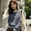 Chaleco Cárdigan de Punto con Cuello Redondo, Capa de Lana Cepillada, Suéter Abrigo de Punto para Mujer, Otoño, Estilo Nuevo