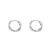 Pendientes de plata de ley 925 con hebilla para mujer, estilo frío, pequeños y sencillos, para dormir sin pendientes, nueva moda 2020