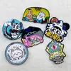 Chaveiro de metal lacado estilo chinês com areia movediça, pingente de chaveiro personalizado com marco cênico, acessório para presente de formatura