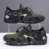 Zapatos Deportivos Casuales para Hombre de Talla Grande de Comercio Exterior, Nuevos de Primavera, Malla Transpirable Hueca para Exteriores, Zapatos de Senderismo para Hombre