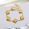 Pulseira de Aço Titânio Cruz Trevo de Quatro Folhas Conjunto de Trevo de Quatro Folhas Colar Anel Brincos Conjunto de Joias de Aço Titânio a Laser Atacado