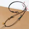Cordón versátil de cuero encerado de color sólido para pulseras y collares artísticos hechos a mano, adecuado para colgantes de Buda de jade y collares sencillos