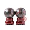 Bola de cristal de piedra rosa natural, piedra cruda pulida, bola de energía Feng Shui, decoración del hogar, artesanías, adornos al por mayor