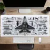 Diagrama de Descomposición de Luchador Alfombrilla de Ratón para Videojuegos E-Sports Grande de Gama Alta Engrosada y Resistente a Manchas Alfombrilla para Escritorio de Teclado de Computadora