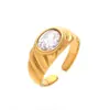 Anillo de lujo retro transfronterizo anillo simple anillo de moda joyería de alta gama de moda en stock al por mayor