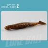 Isca macia competitiva Big T-Tail, minhoca macia, isca Luya, robalo preto, anzol de chumbo para peixe mandarim, isca macia para pesca marítima Luya Black Pit