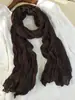 Nuevo Pañuelo de Algodón y Lino 2026 para Mujer, Bufanda de Seda Artística de Color Sólido Delgada de Verano, Bufanda de Cuello Versátil Fruncida, Chal de Protección Solar para Viaje