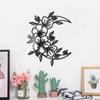 JM1086 Pegatinas de espejo acrílico 3D con flores 3D de 2 mm para decoración del hogar, autoadhesivas, para pared