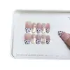 Nai Zi Arte de Unha Wearable Feita à Mão Azul Leite Estampa de Leopardo Borboleta 3D Pintada à Mão Estilo Olho de Gato Leopardo Pura Desejo Elegante Adesivos de Unha