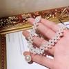 Moderna Sencilla Cadena de Perlas Estilo Chanel Cadena Clavicular Collar de Dama Elegante de Alto Nivel Nueva Moda