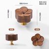 Tirador de Cajón de Hongo de Madera Log Japonés Redondo Madera Agujero Único Gabinete Puerta de Armario de Madera Habitación Infantil Tirador de Madera Maciza