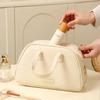 Bolsa de cosméticos de gran capacidad y aspecto atractivo para mujer, portátil, de viaje, para productos de cuidado de la piel, con partición, bolsa de almacenamiento impermeable para lavado