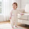 Mameluco para bebé para primavera, otoño e invierno, traje de gateo cálido de tres capas para recién nacidos, mameluco con acolchado y grosor extra para dormir