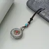 Llavero para llave de coche Jinqi nuevo de uso general caja gabu mantra de seis caracteres mortero de diamante incorporado colgante de alta calidad para hombre venta al por mayor