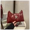 Bolsas Alto Estilo Punk Style Bolsa de Ombro para Motociclista 2025 Nova Doce Cool Spice Girl Bolsa de Ombro Bolsa de Ombro Portátil para Mulheres