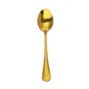 Atacado do Fabricante Colher Dourada de Aço Inoxidável 304 para Uso Doméstico e em Restaurantes, Colher de Sobremesa, Colher de Bolo, Colher de Sopa Banhada a Ouro, Colher de Sopa, Colher