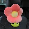 Almohada de Flor de Abejita de Dibujos Animados para Coche, Almohada Cervical Universal para Coche para Todas las Estaciones, Cojín de Cintura Lindo para Coche, Almohada Lumbar