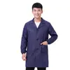 Roupas de trabalho casaco azul fixo impresso LOGO manga longa roupas de proteção trabalhista macacão camuflagem casaco roupas à prova de poeira roupas de envio por atacado