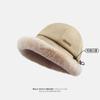 Nuevo Sombrero de Pescador Se Puede Colgar con Mascarillas, Sombrero de Pescador, para Mujer de Invierno que Muestra la Cara, Pequeño para Viajes, Equipo a Prueba de Frío, Sombrero de Cubeta Cálido y a Prueba de Frío