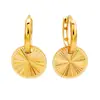 Brincos Ouyini em Prata Esterlina 925 com Gravação Colorida CNC, Estilo de Luxo de Alta Qualidade para Mulheres, Versáteis para Outono e Inverno, Venda por Atacado