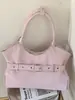 Bolsa de motocicleta coreana de nicho para mujer, nueva y moderna de moda 2026, bolso tote dulce y genial, bolso de mano de gran capacidad para el trabajo