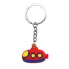 Serie de Vehículos de Dibujos Animados Creativos Llavero Suave de PVC Accesorios Colgantes para Bolsos DIY Venta al por Mayor